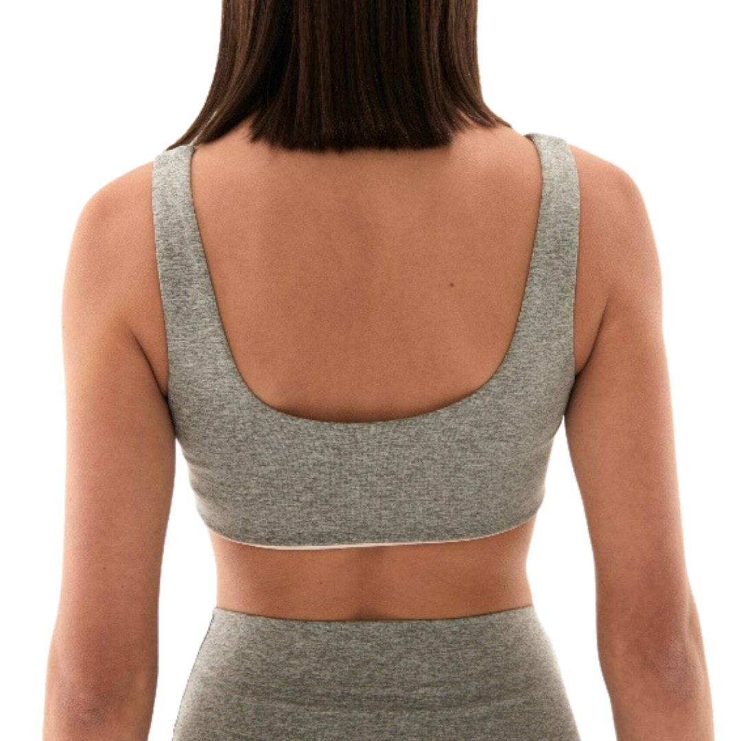 Camino Sports Bra in Gray Marled