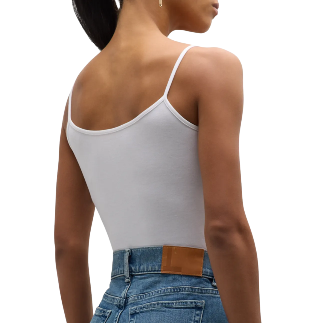 Soft Touch Tank with Adjustable Straps in Blanc