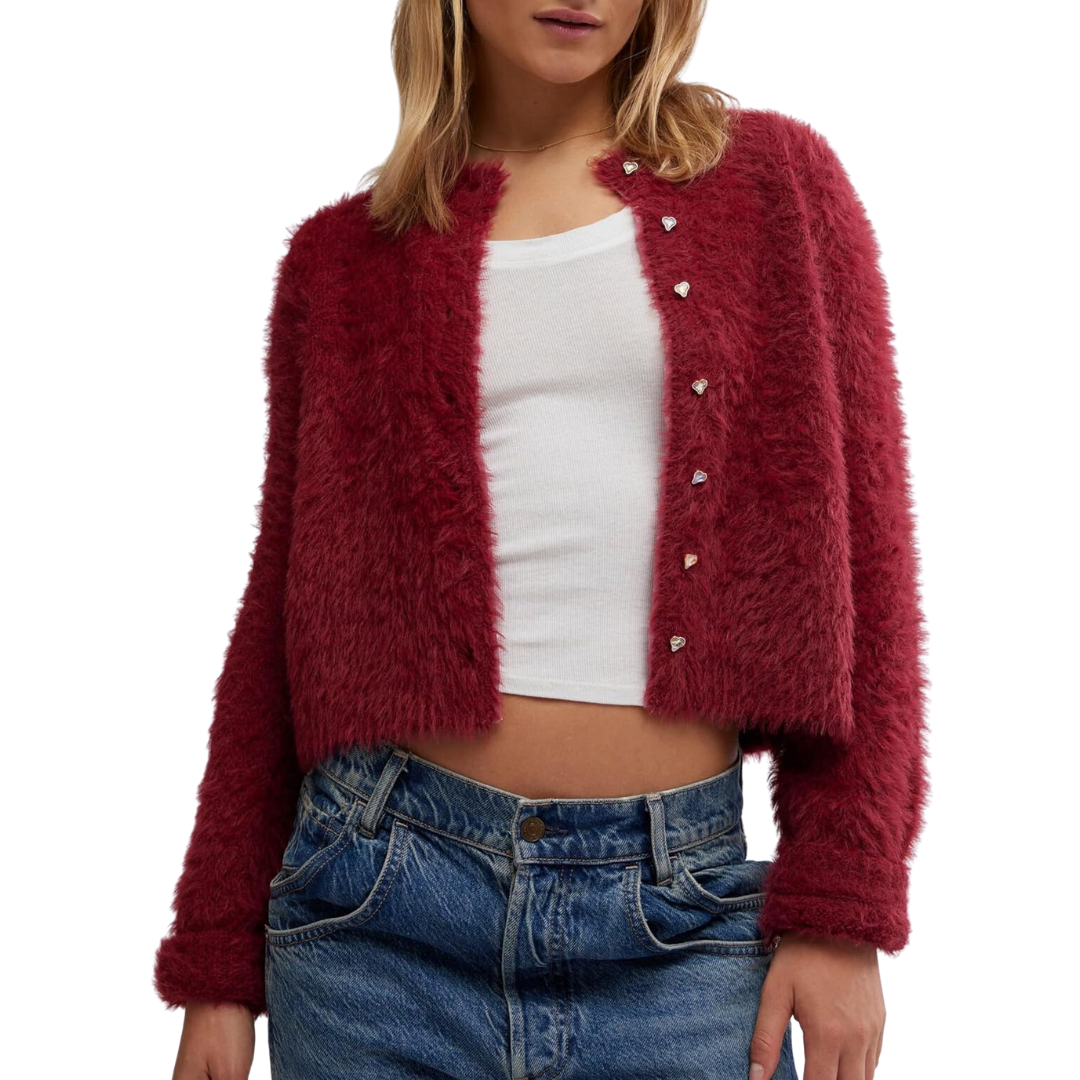 Celeste Cardi in Aged Red