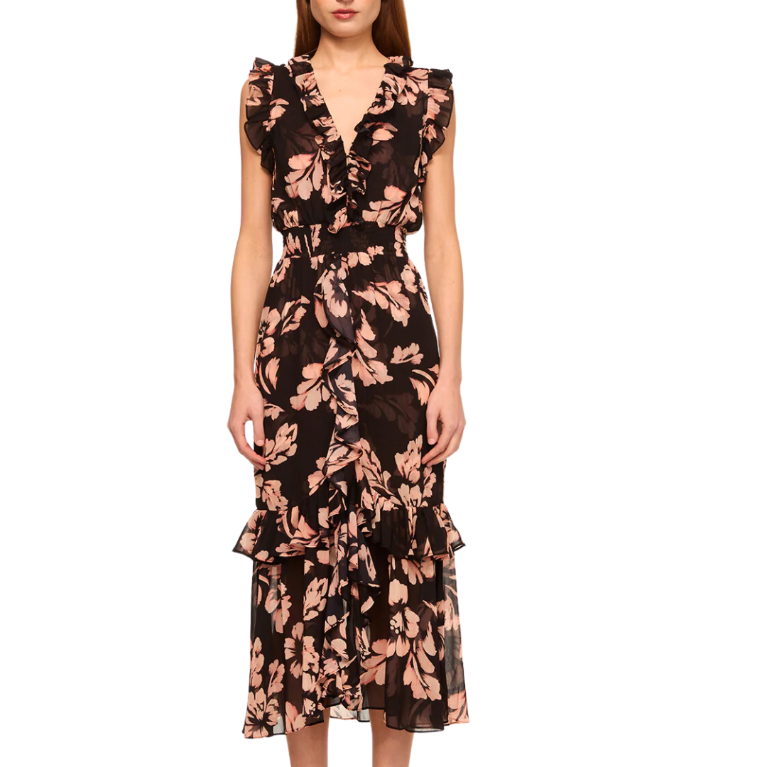 Kidada Dress in Auric Flora