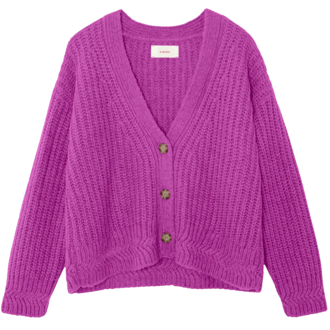 Milli Cardigan in Bright Purple