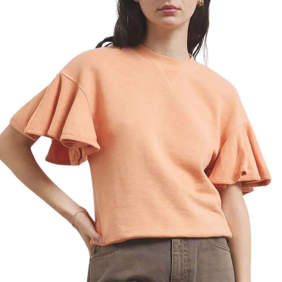 Maia Top in Pale Coral