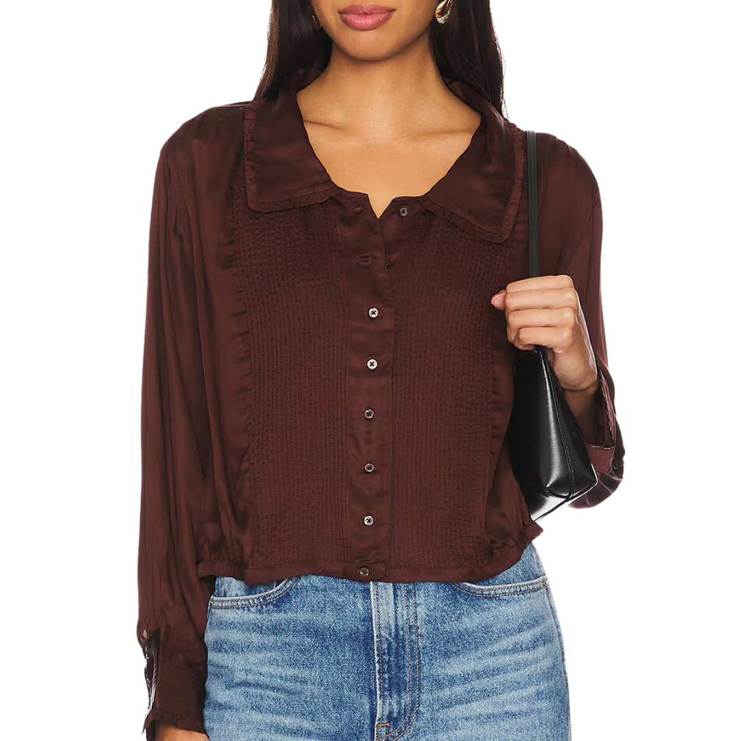 The Finch Top in Cinnabar