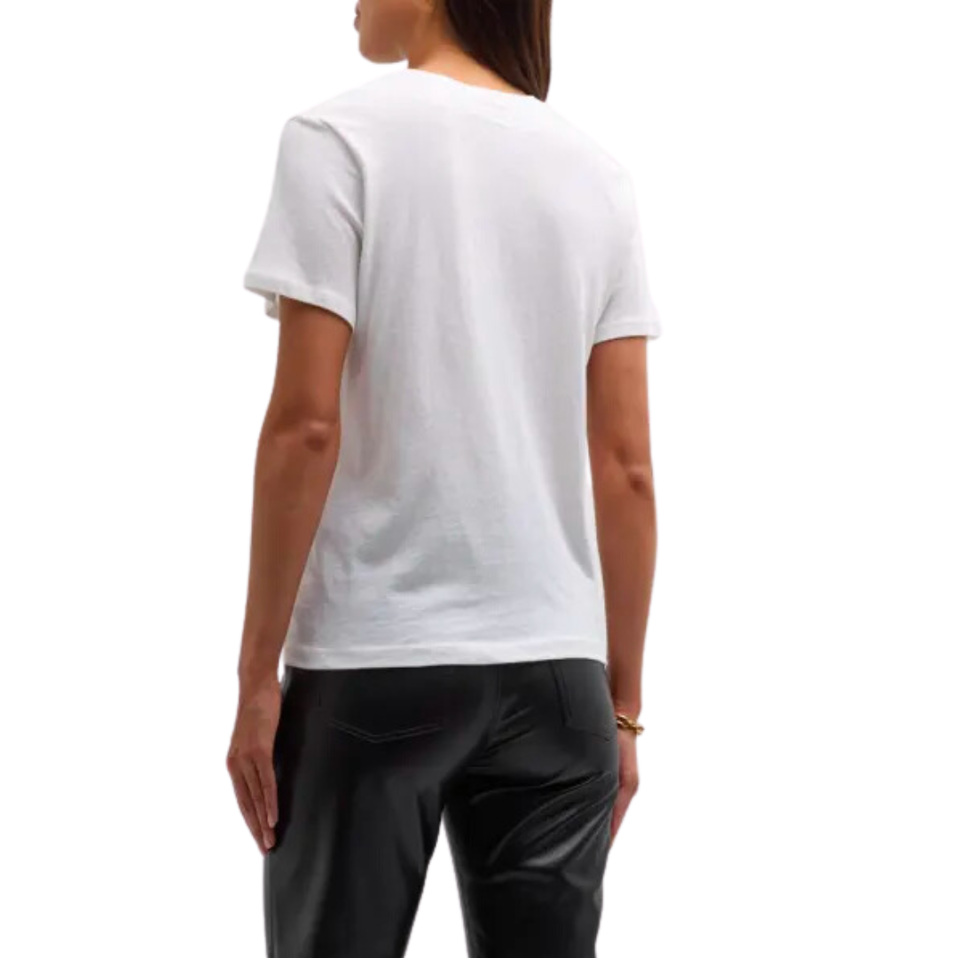 Cashmere Loose S/S Tee in White