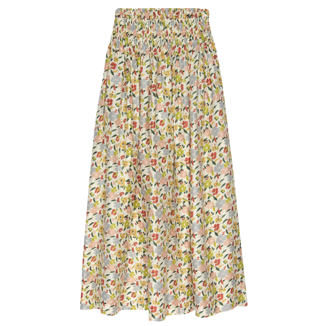 The Viola Skirt in Floating Petals Floral