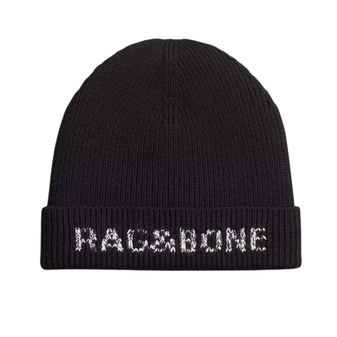 Rag and Bone Margo Beanie in Black Multi in Vermont display picture 2