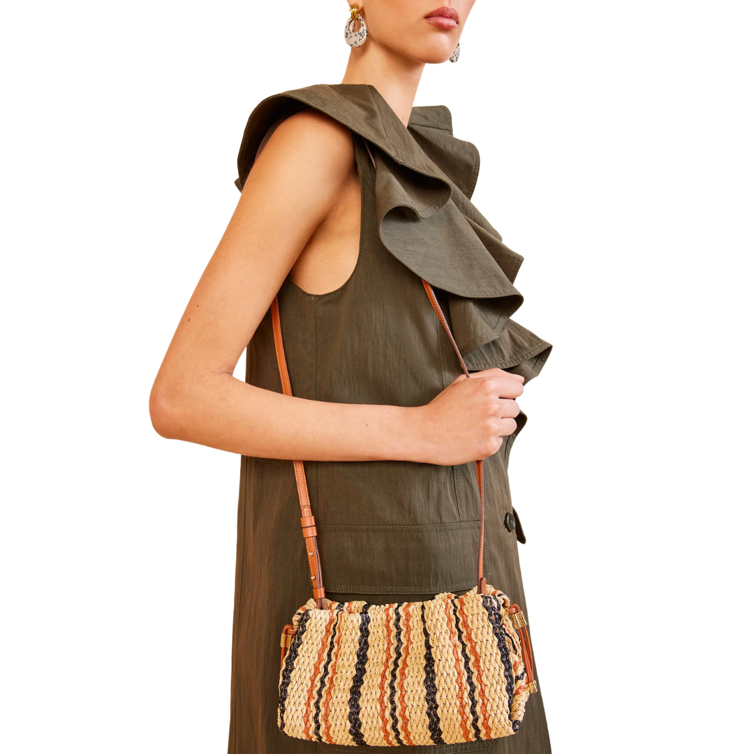 Remy Mini Soft Clutch in Desert Stripe
