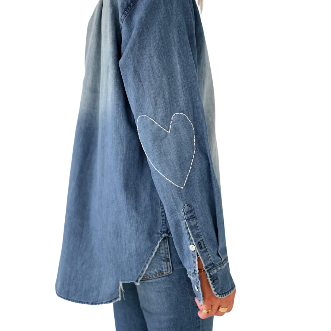 Mia Shirt Core in Dark Denim