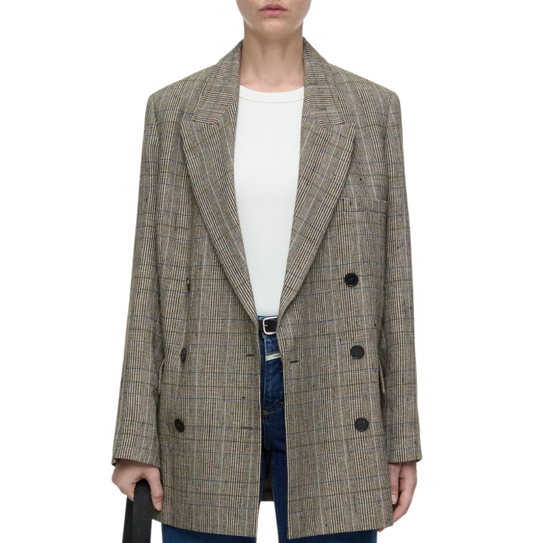 Checked Blazer in Multi