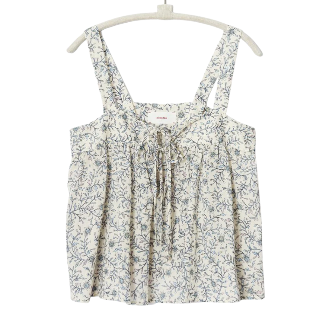 Kyra Top in White Blossom