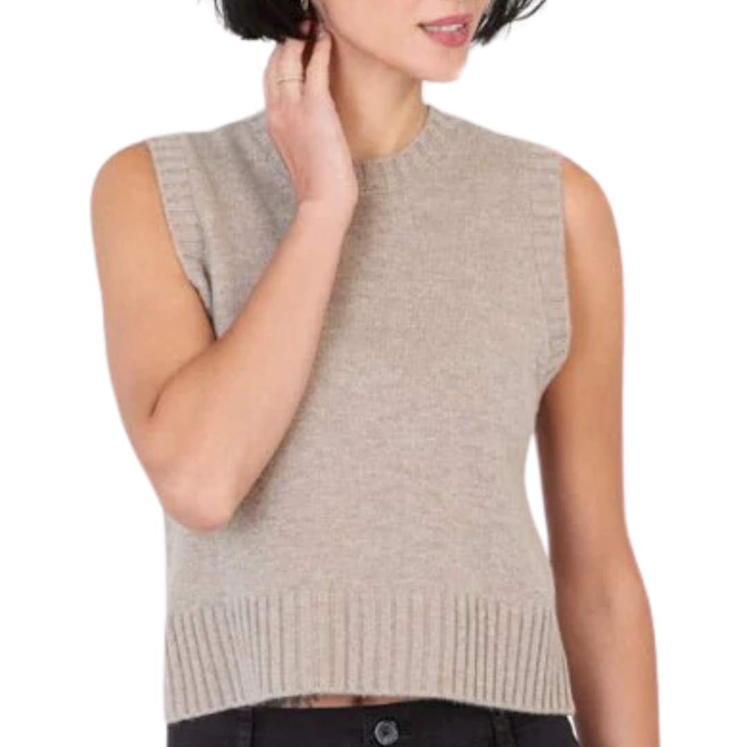 Gillian Sweater Vest in Natural