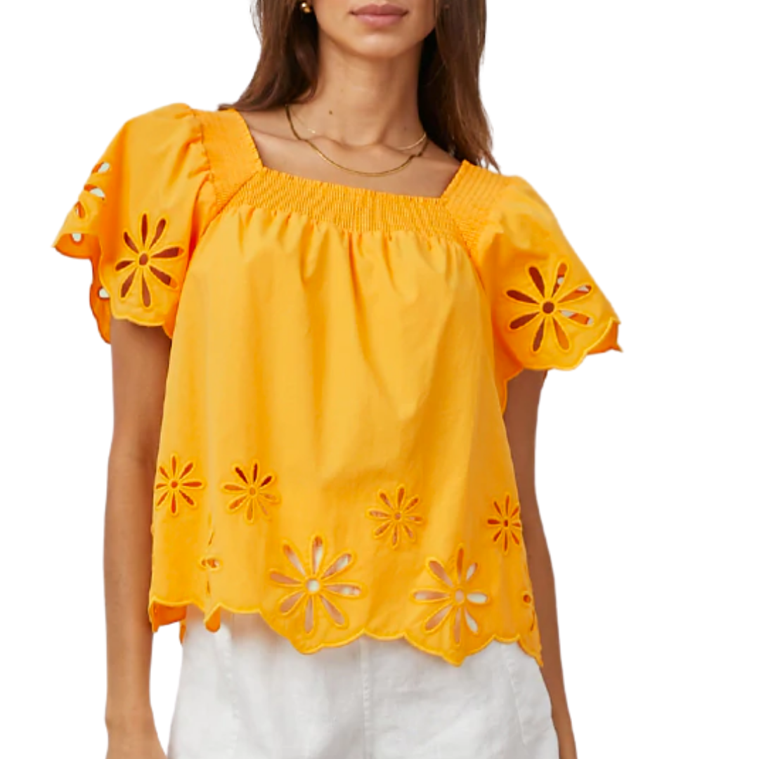 Sonora in Marigold Eyelet