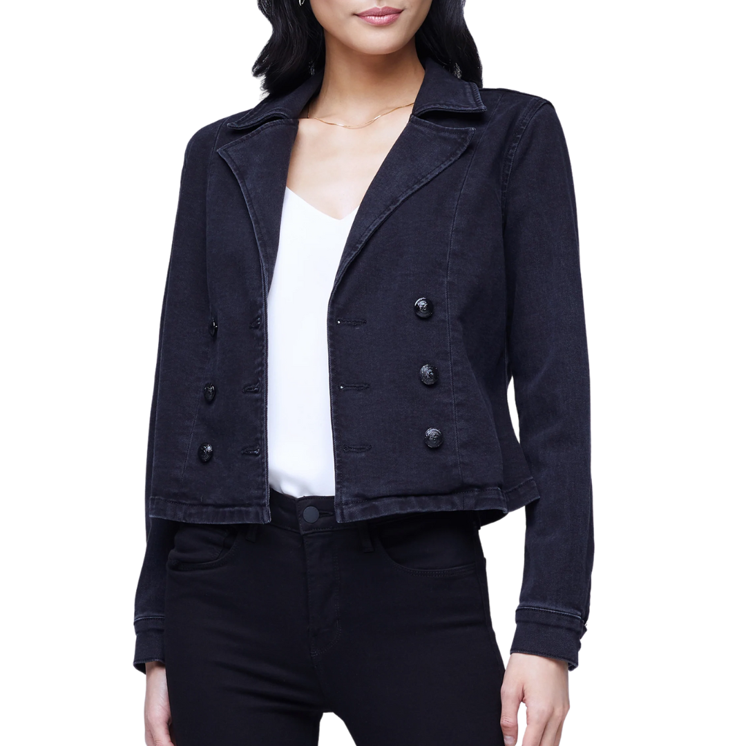 Admiral Jacket in Washed Black