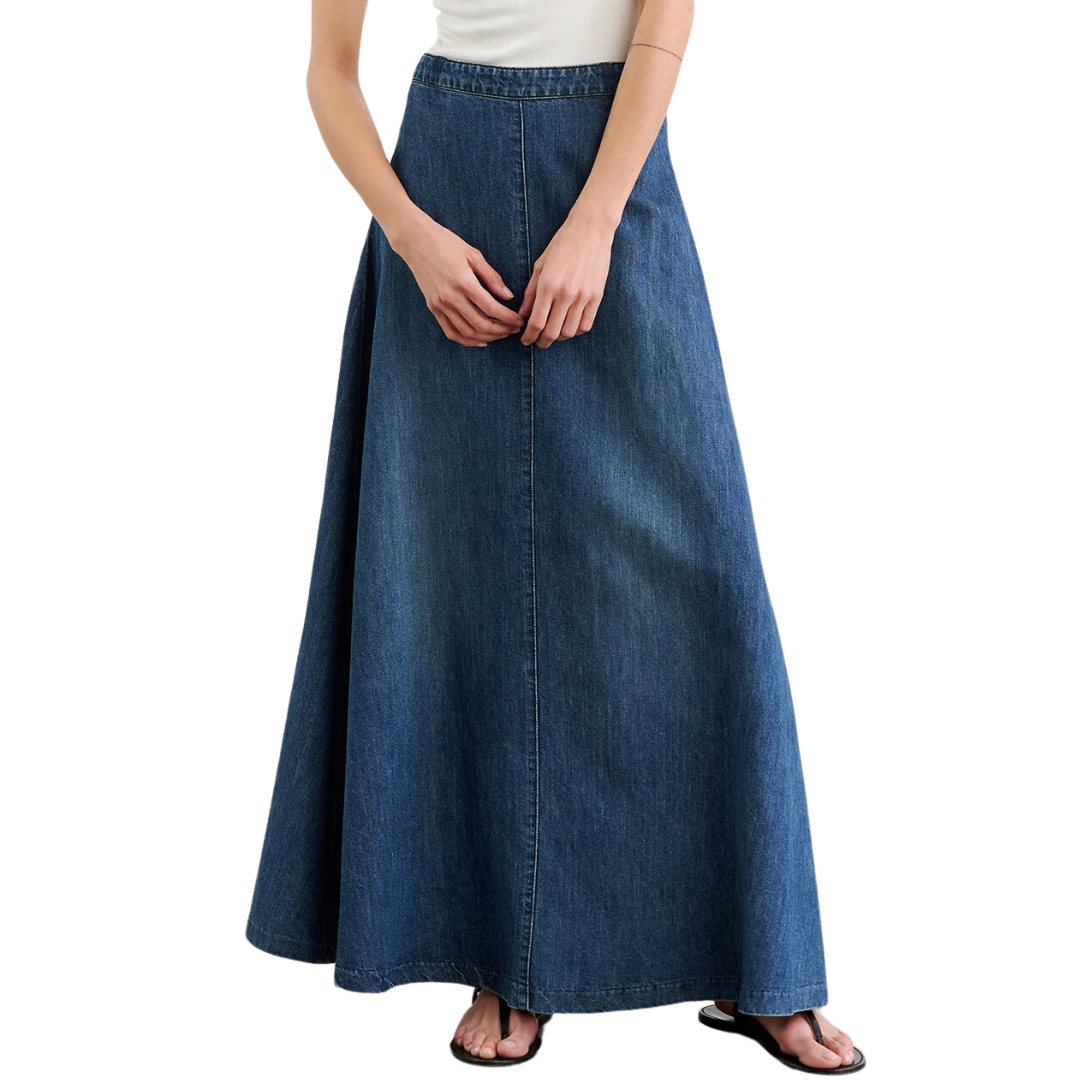 Astrid Denim Skirt in Classic Wash