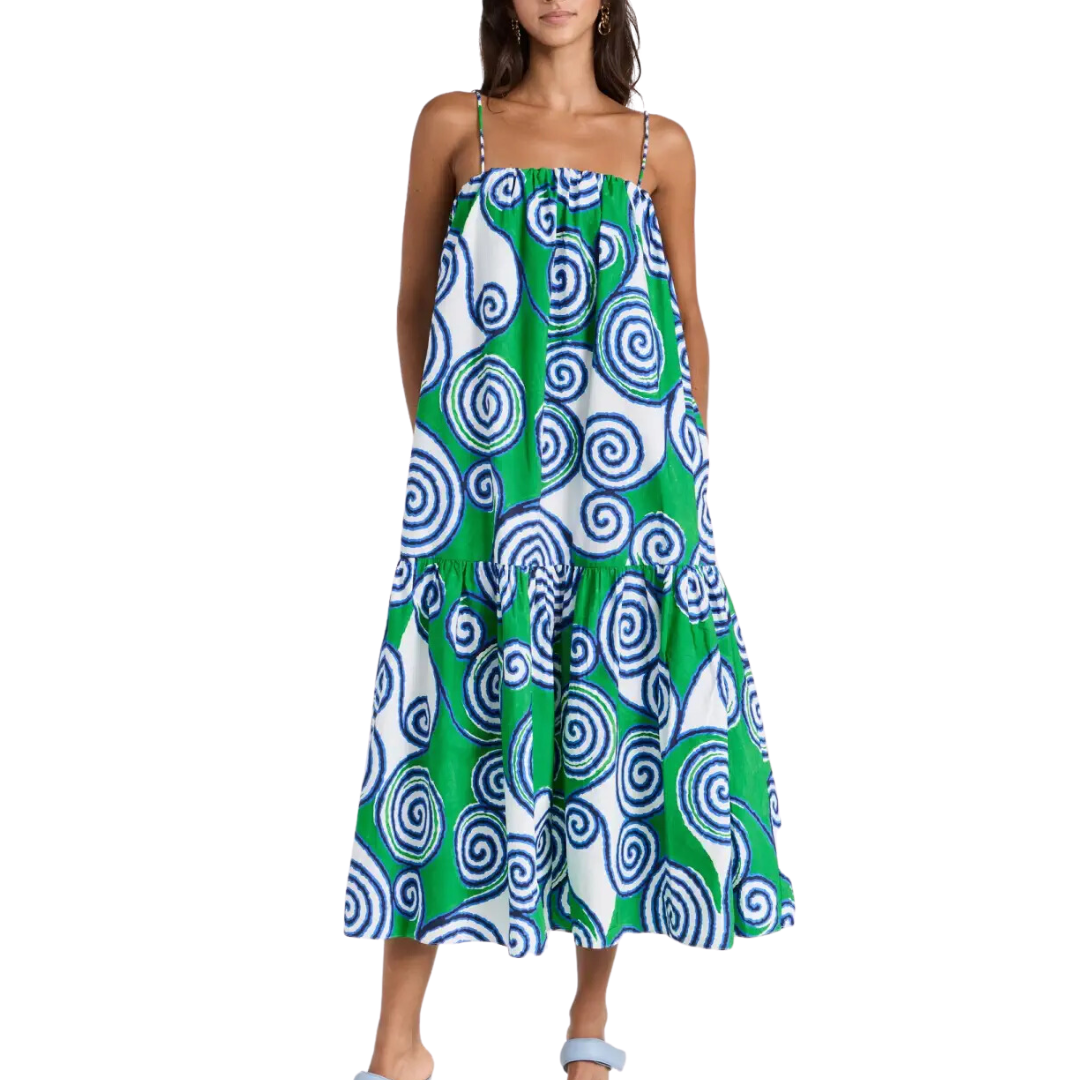 Alby Dress in Lagoon