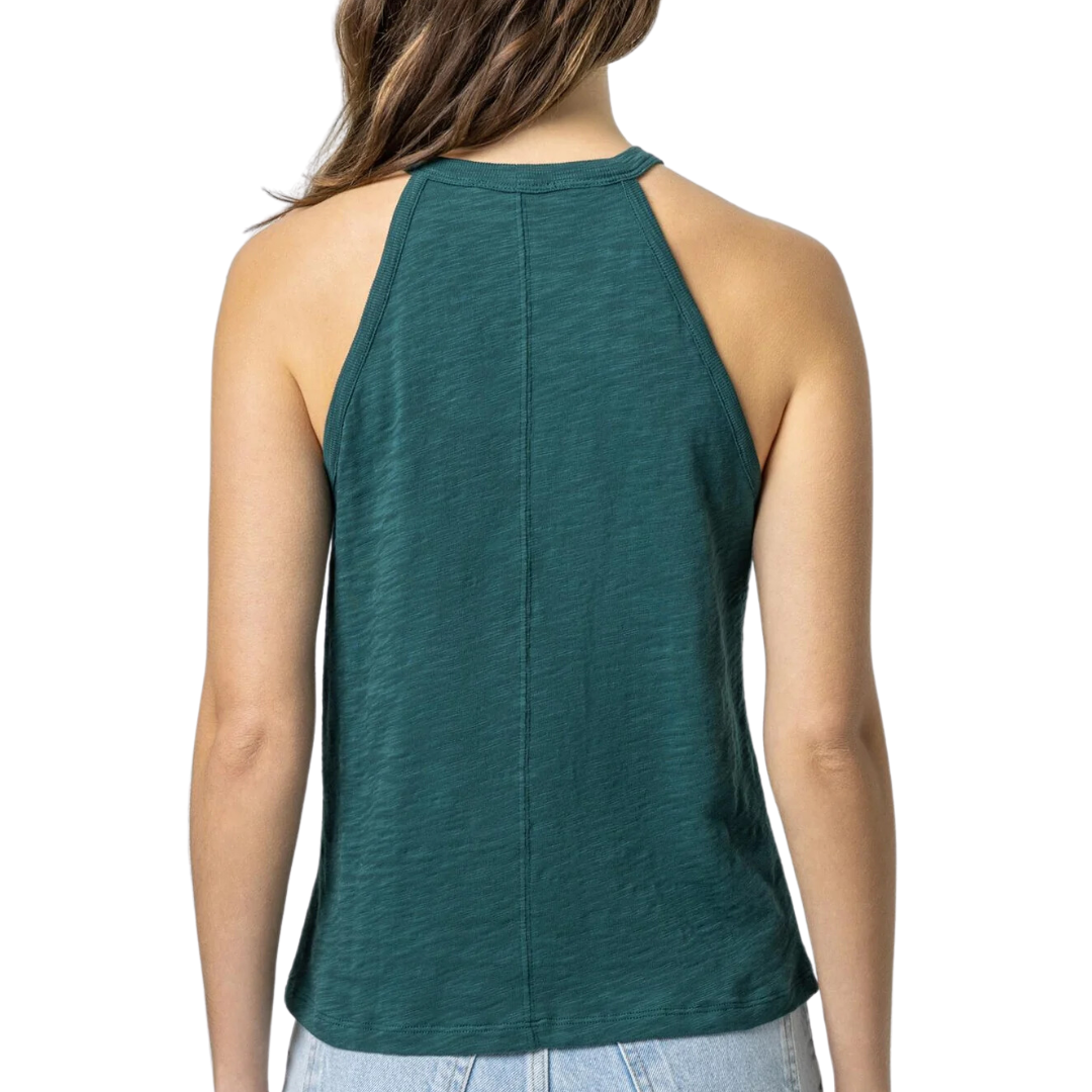 Halter Crewneck Tank in Sea Moss
