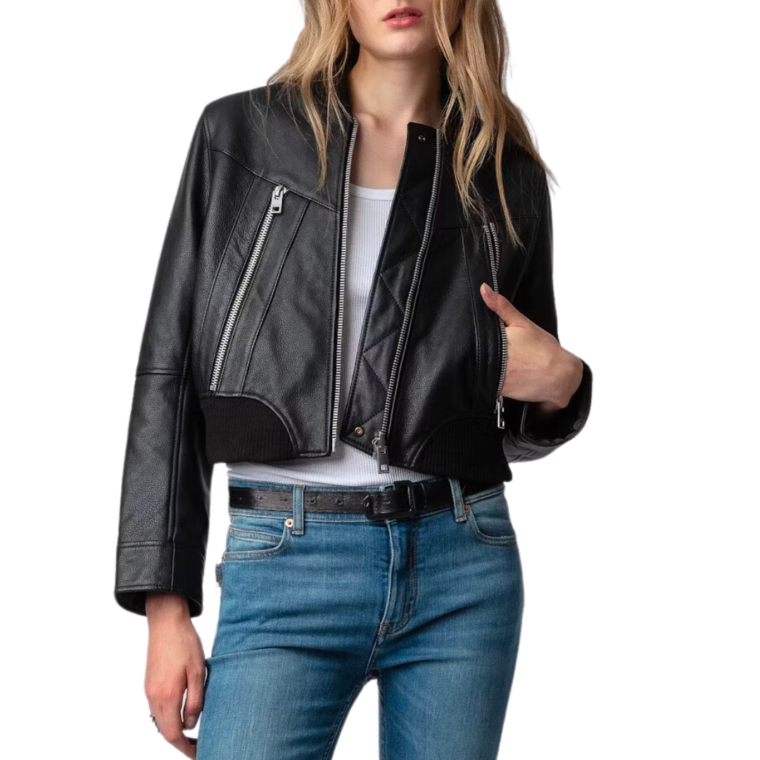 Bunta Cuir Reversible Leather Jacket in Noir