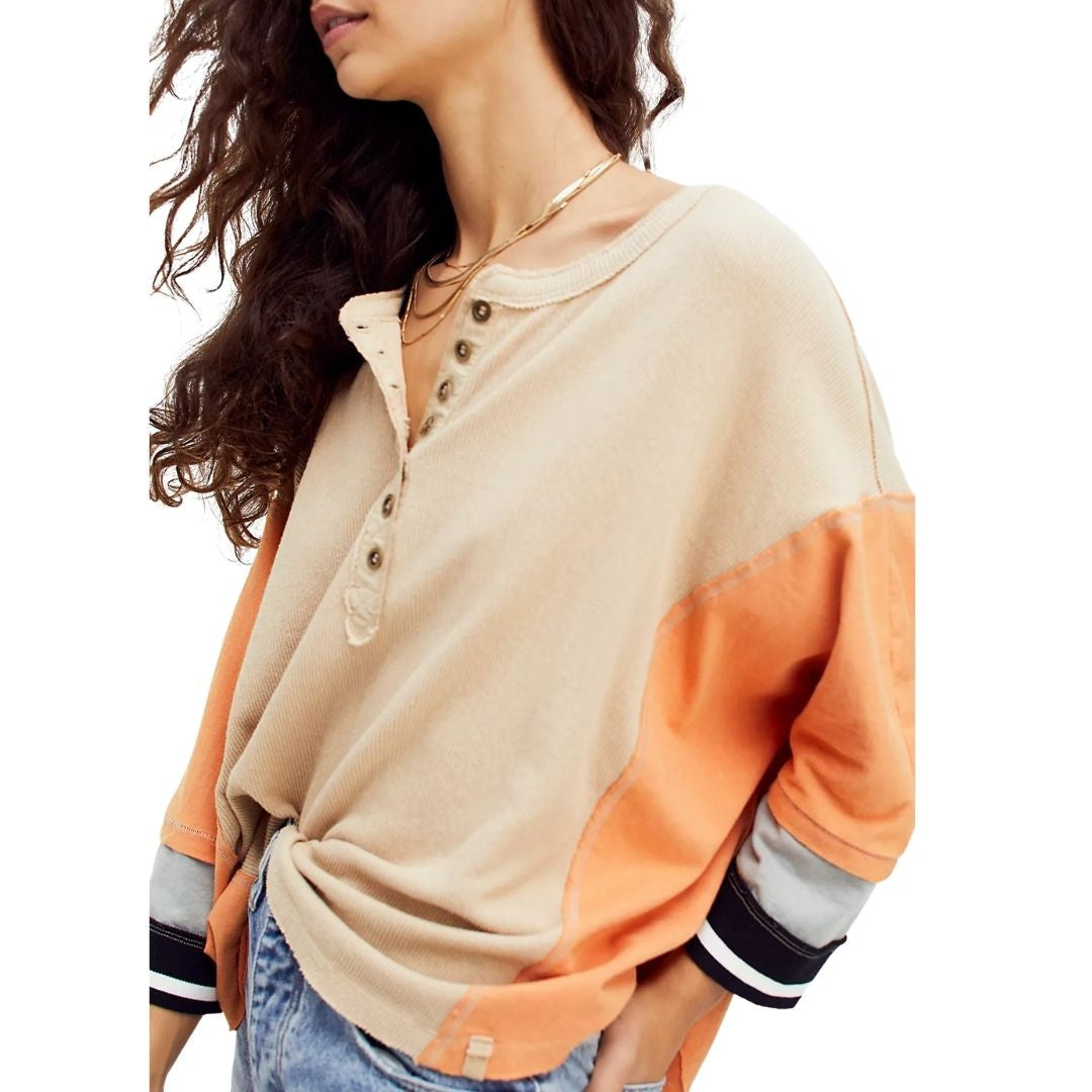 Just Tip It Henley Top