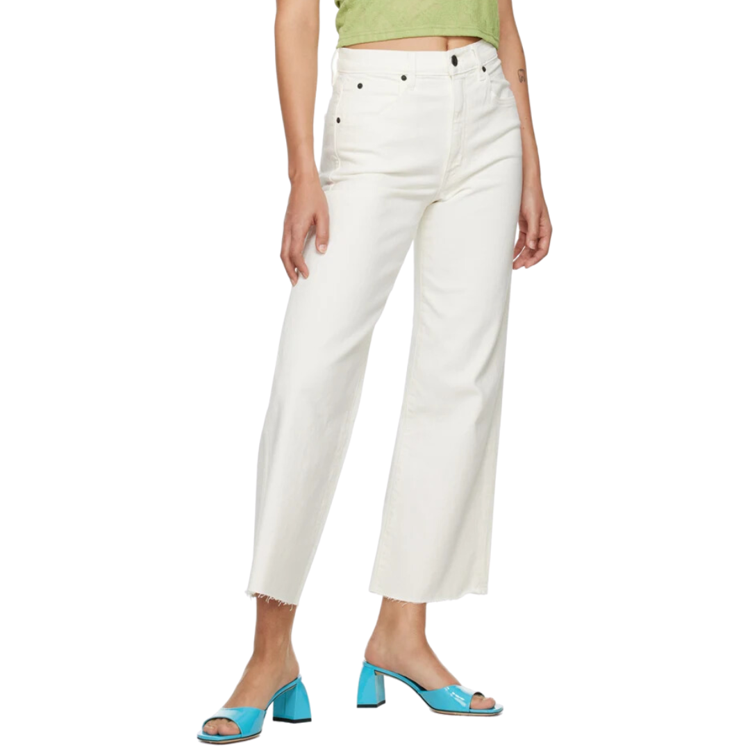 Grace Crop Jeans in White
