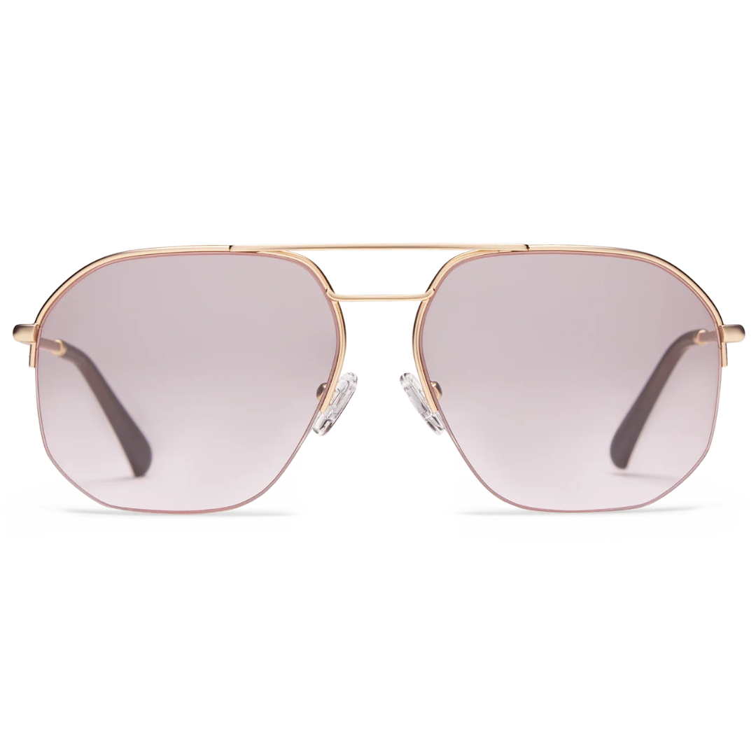 Muse Readers in Gold Pink Tint