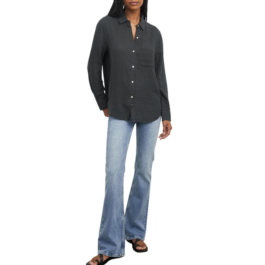 Ellis Shirt in Washed Black