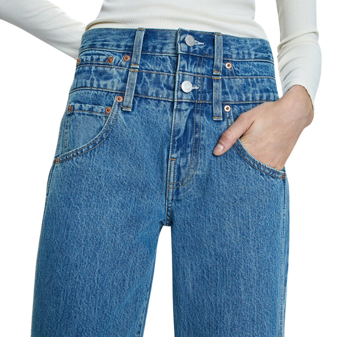 Caleb High Rise Stacked Waist in Venue