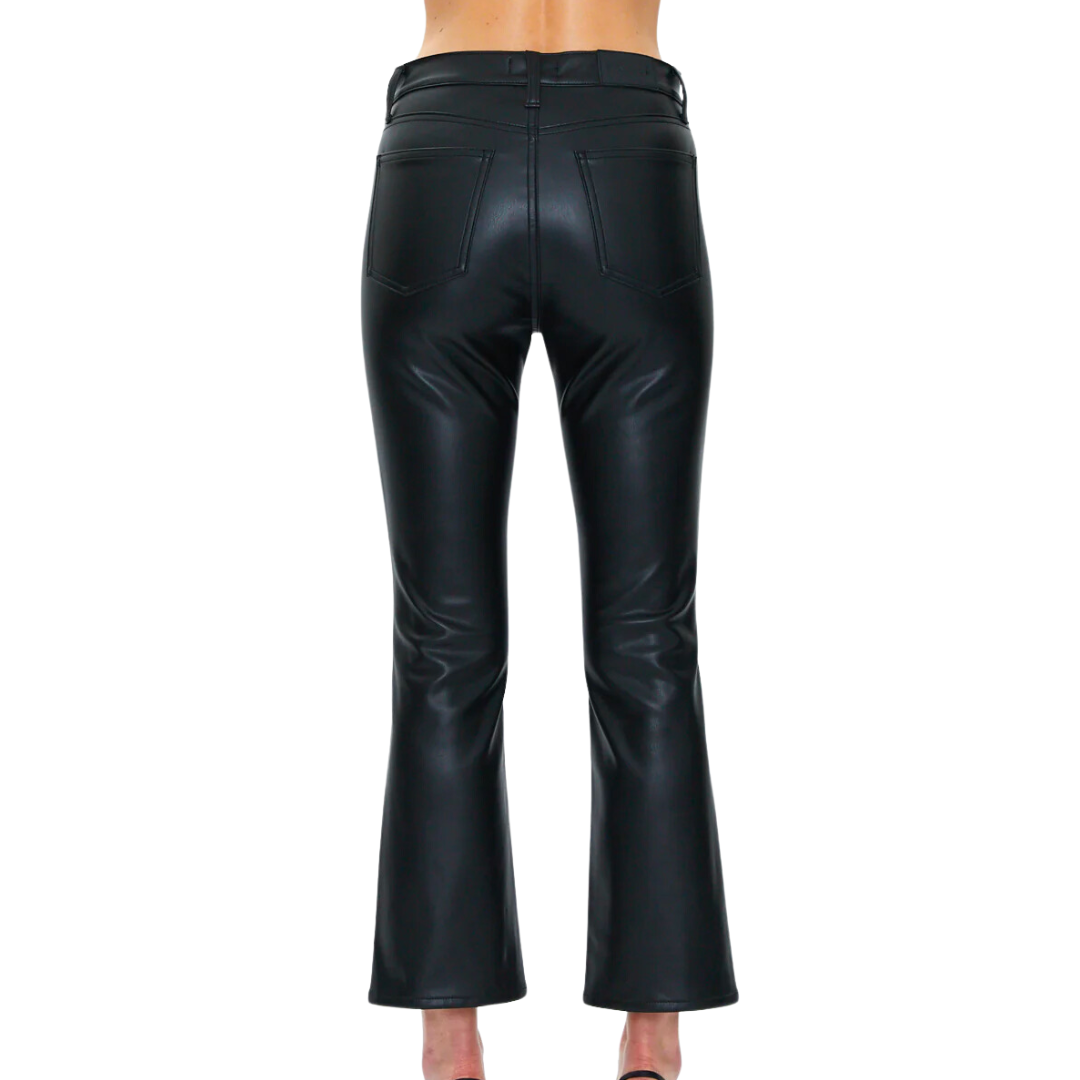 Lennon High Rise Crop Boot in Slate Black