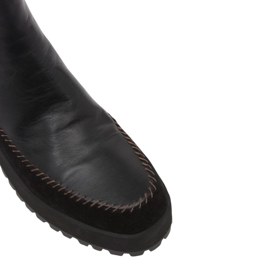 Jodie Chelsea Lug Sole in Noir