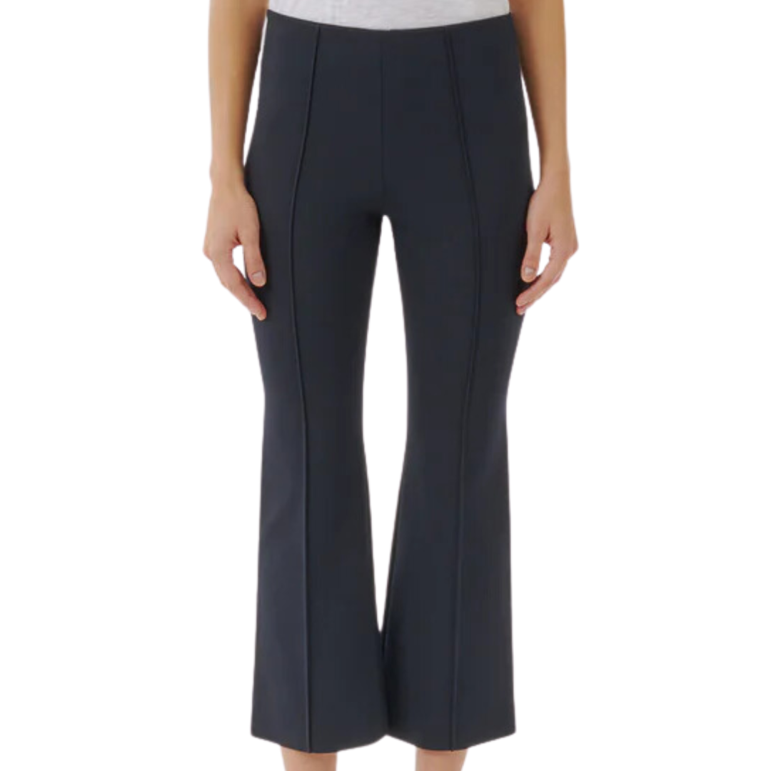 Ponte Kick Flare Pant in Deep Navy