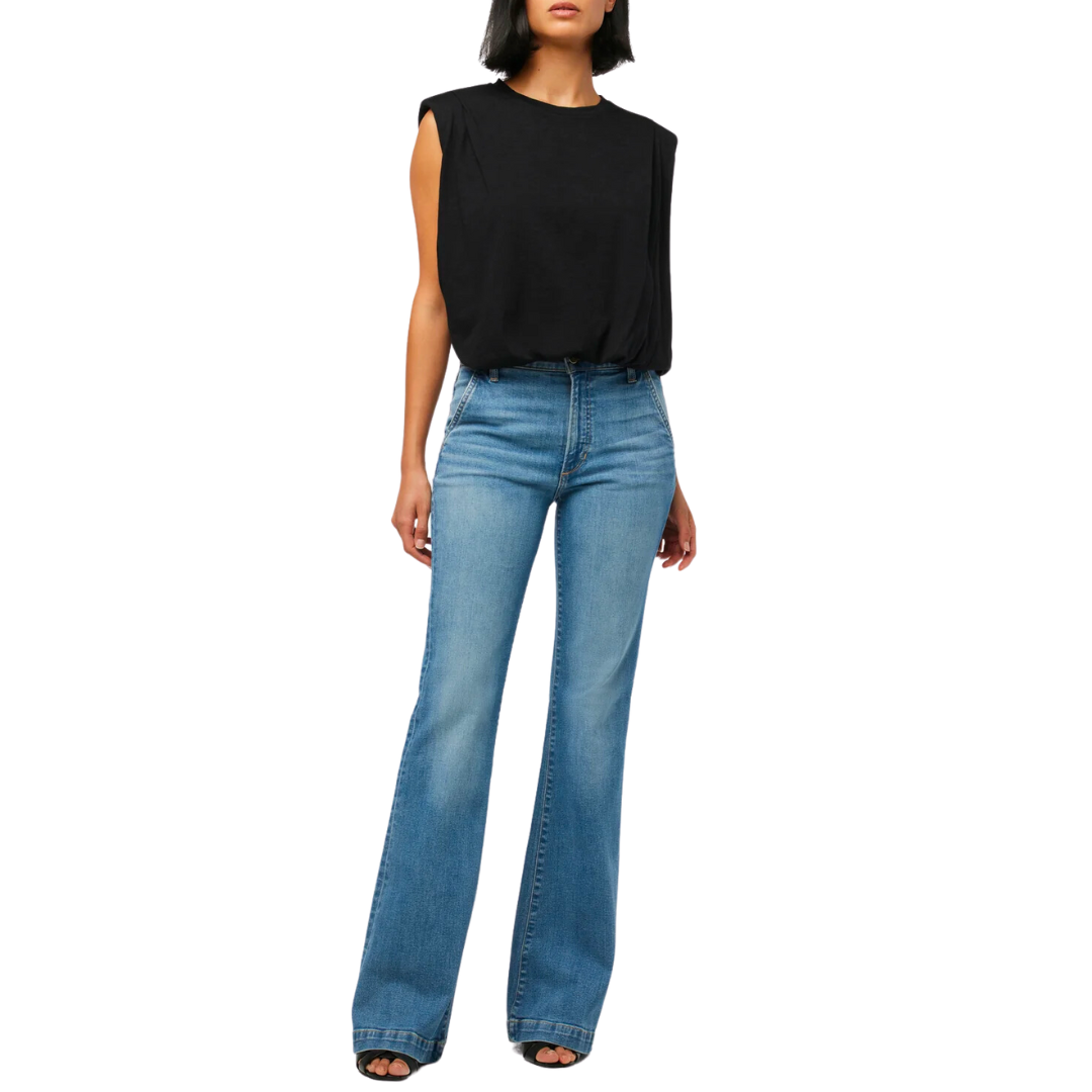 The Arden Sleeveless Tee in Black