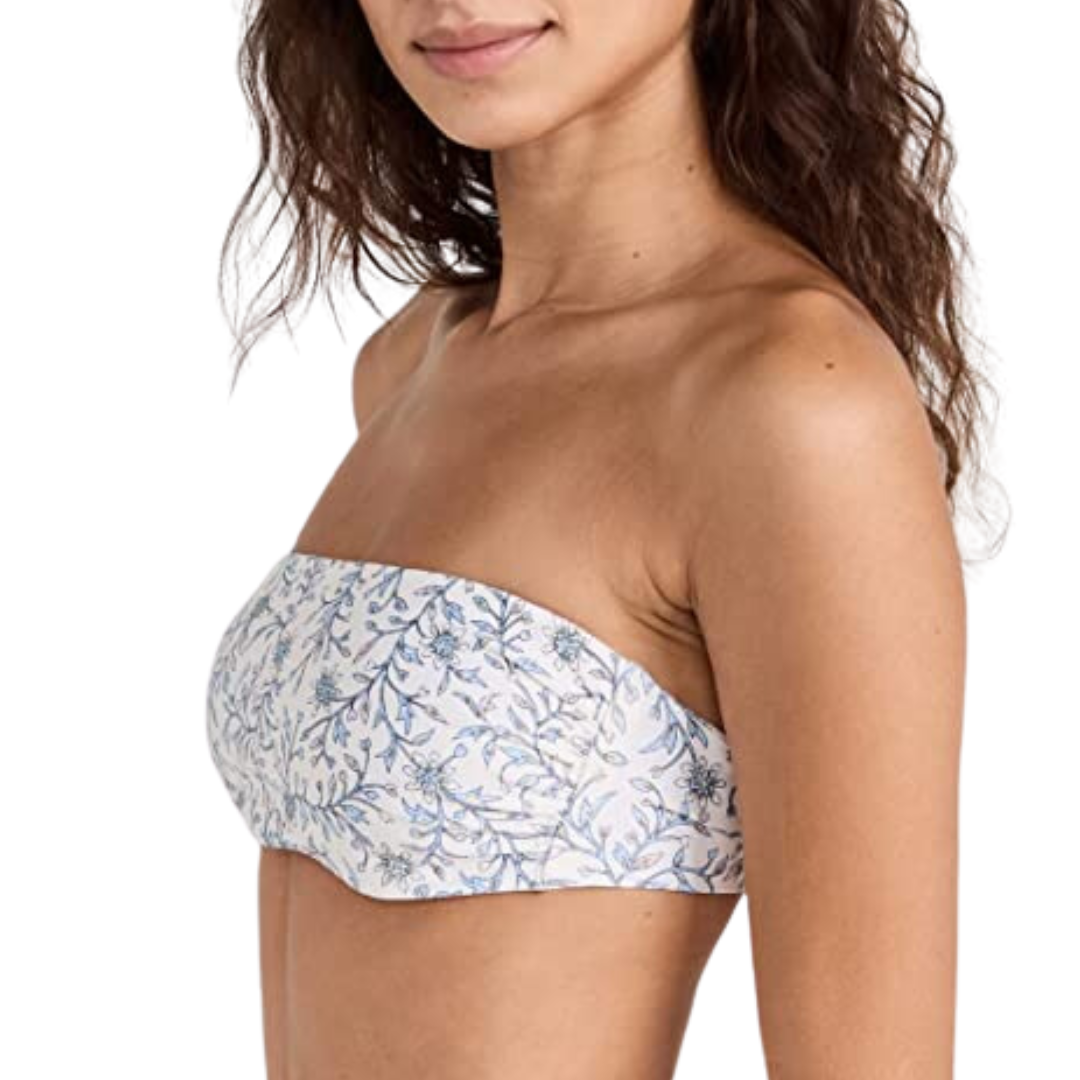 Arlo Bandeau Top in White Blossom