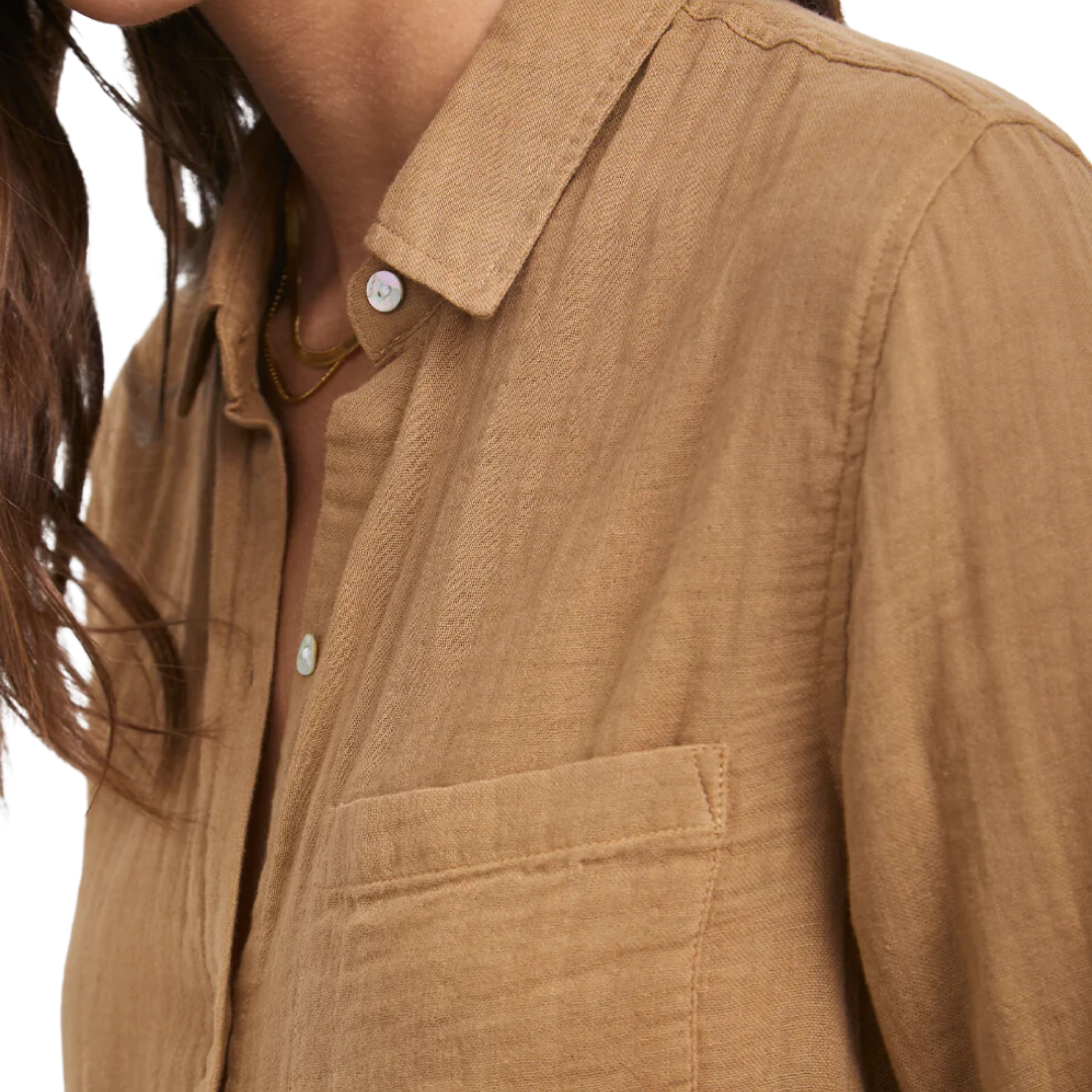 Ellis Shirt in Toasted Coconut