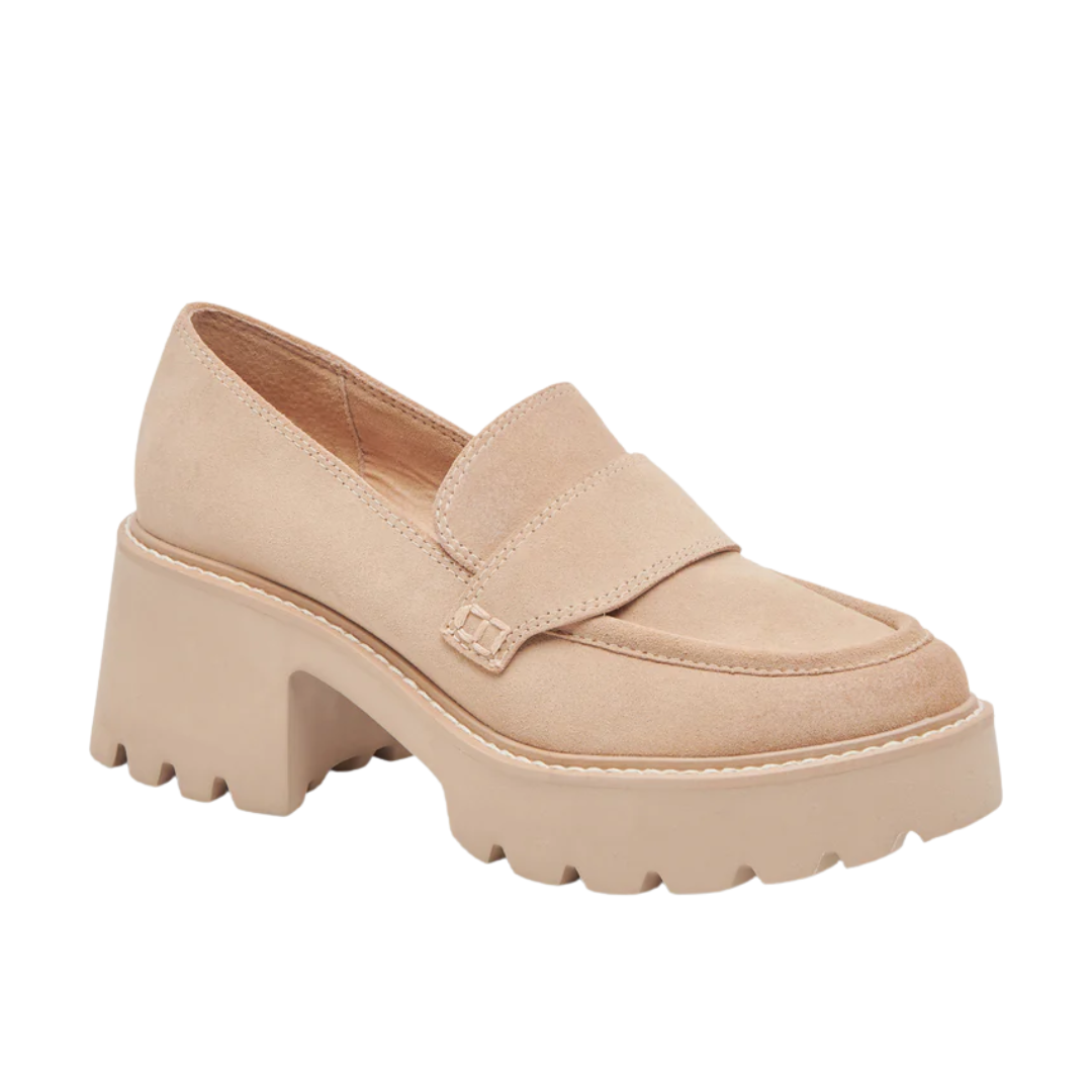 Halona Loafers in Dune Suede