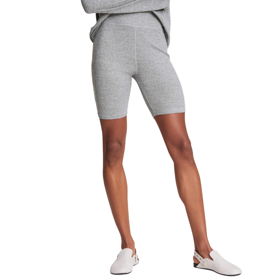 Black Ribbed Bike Shorts