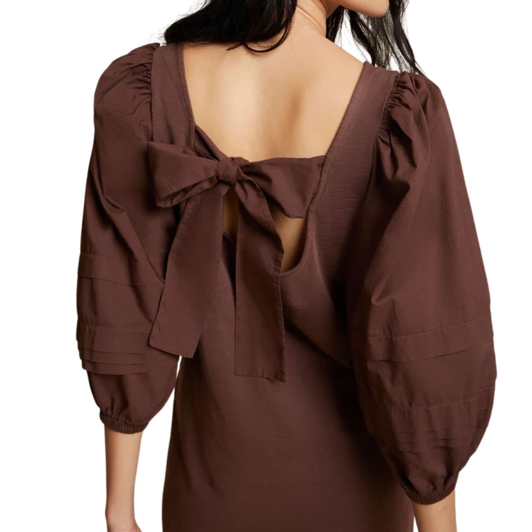 Calissa Dress in Pinot Noir