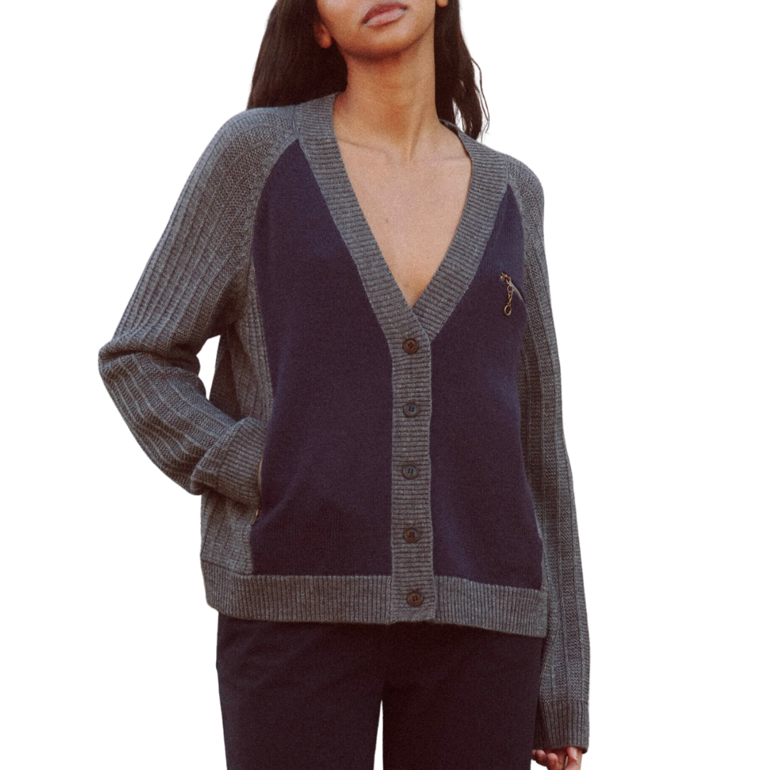 The Fellow Cardigan in Navy