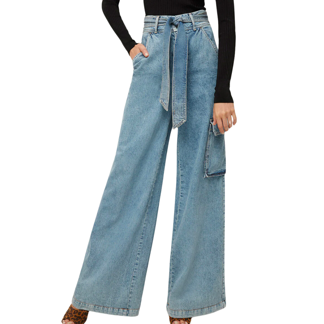 Belisa Cargo Jean in Silverwood