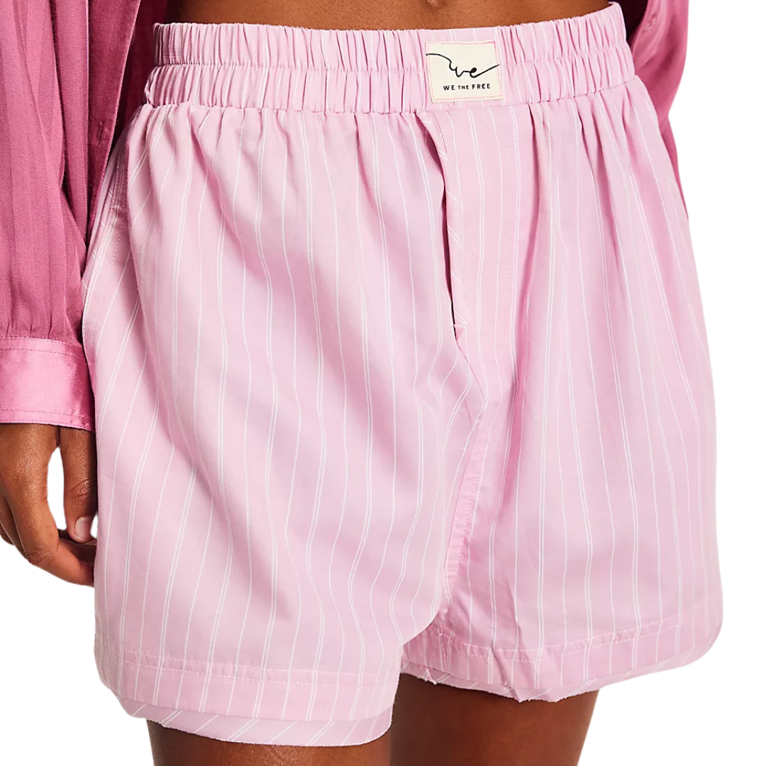 We The Free Day To Day Striped Boxers in Pink Combo