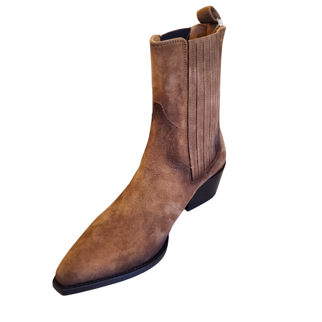 Suede Western in Camel