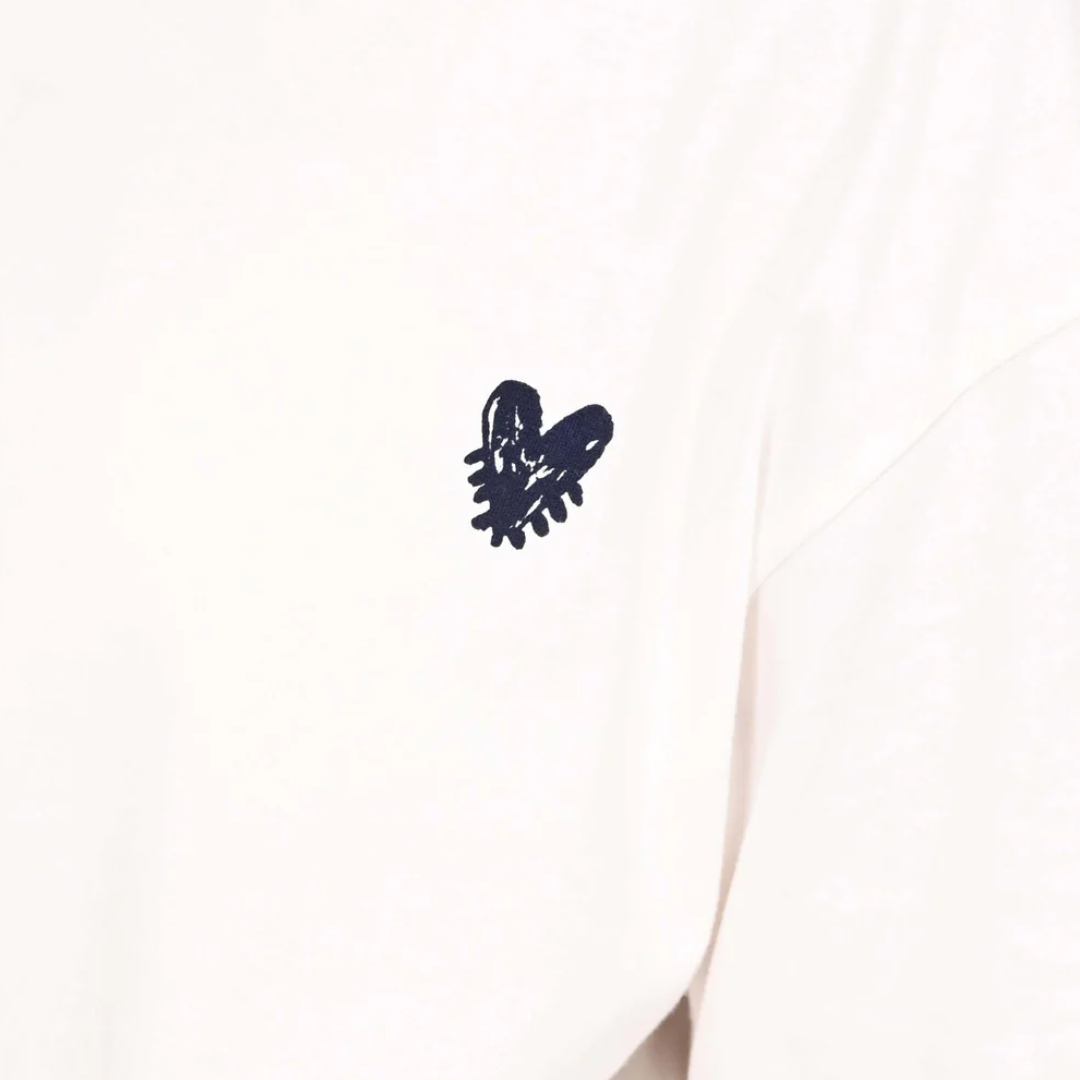 Veronica Pajama Set Pop Heart in Oatmilk