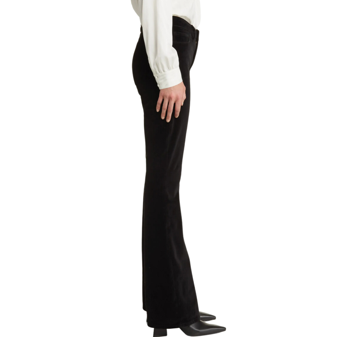 Le High Flare Velveteen in Black