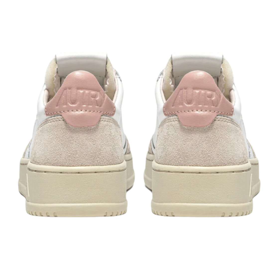 Medalist Low Sneakers in White and Powder