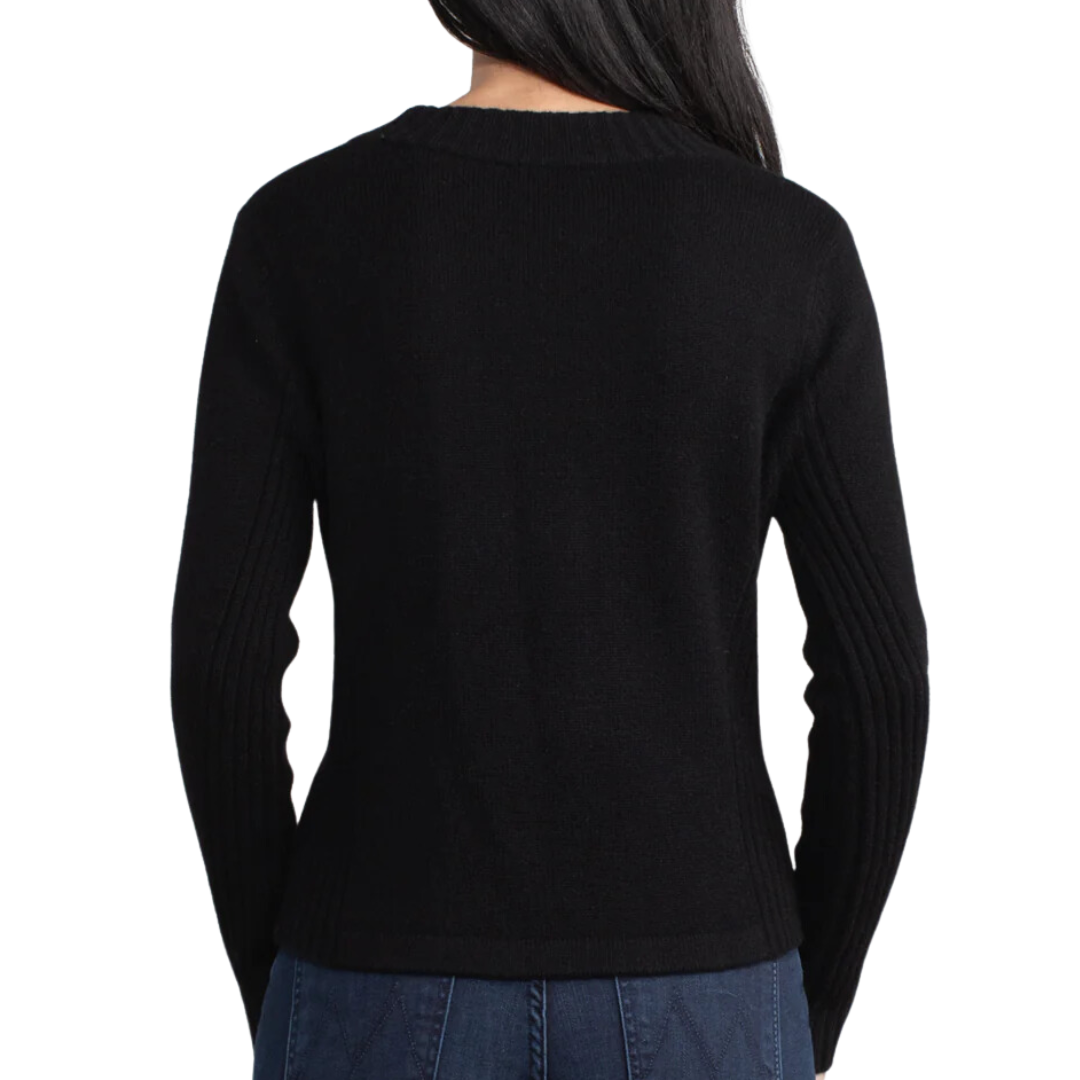 Stretchy Cashmere Jacket in Black