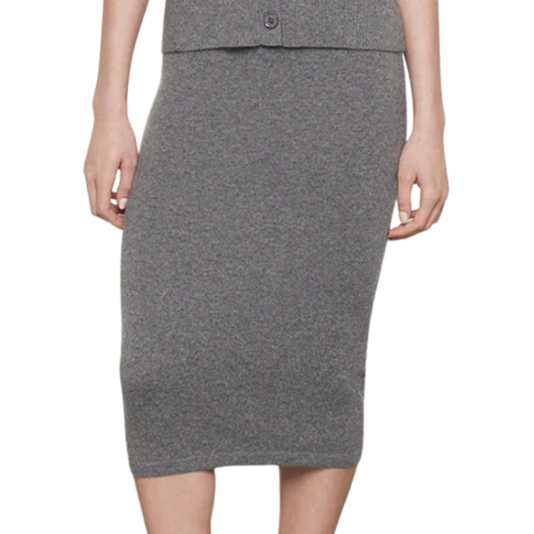 Cashmere Skirt in Thunder