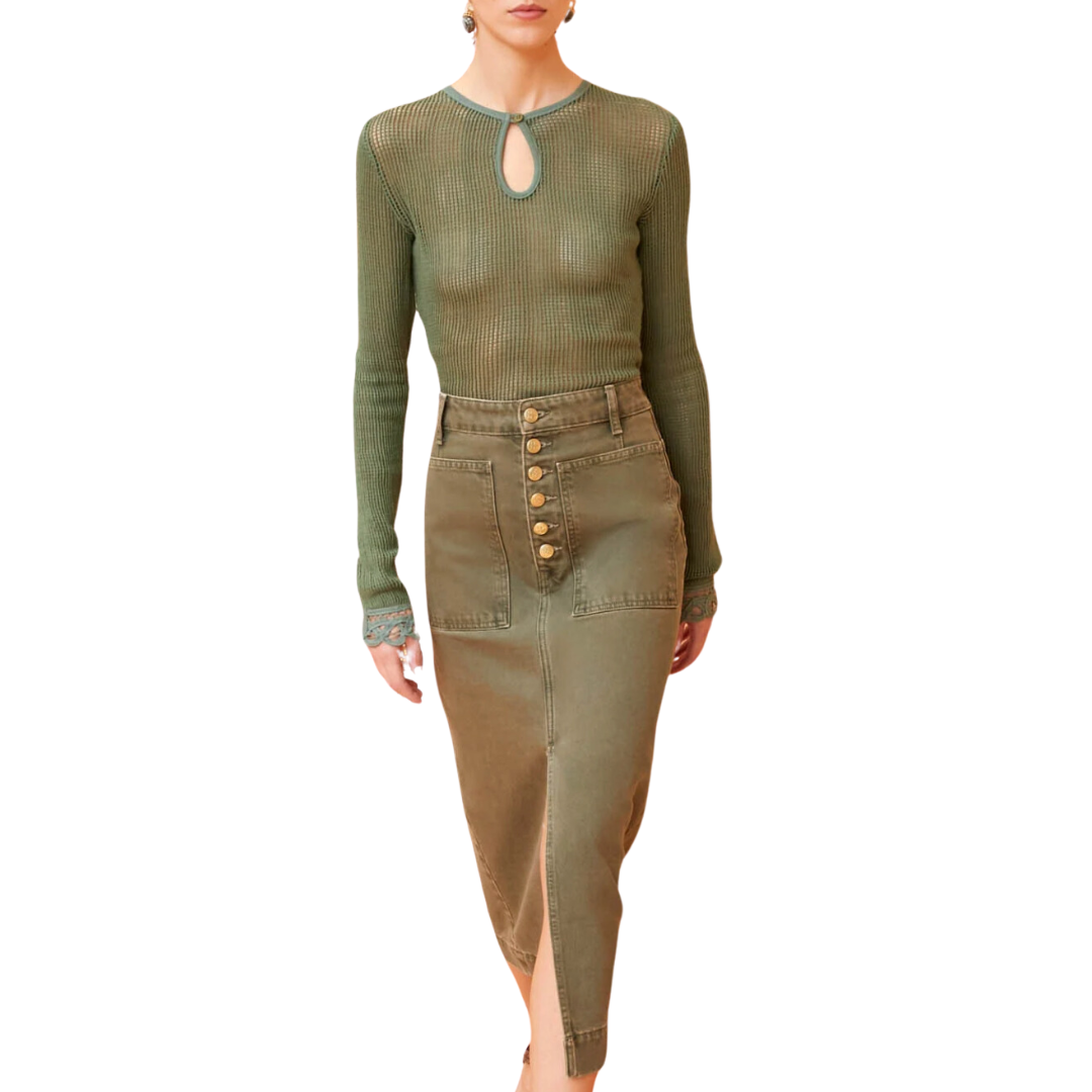 The Bea Skirt in Juniper Wash