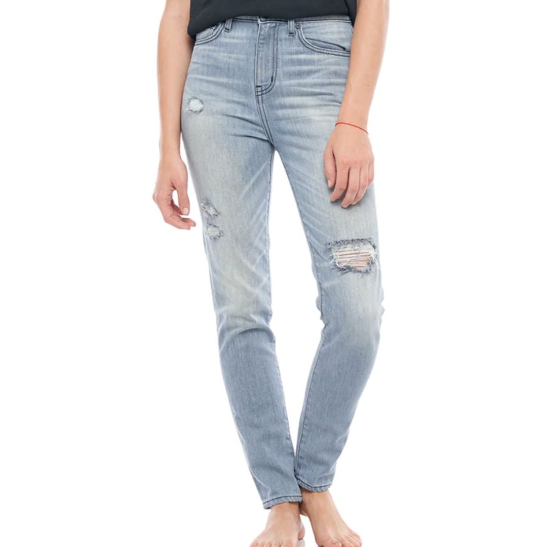 High Waisted Skinny in Light Blue