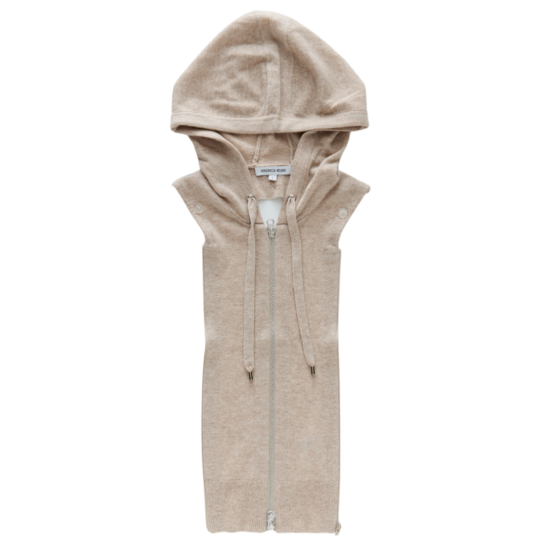 Cashmere Hoodie Dickey in Oatmeal