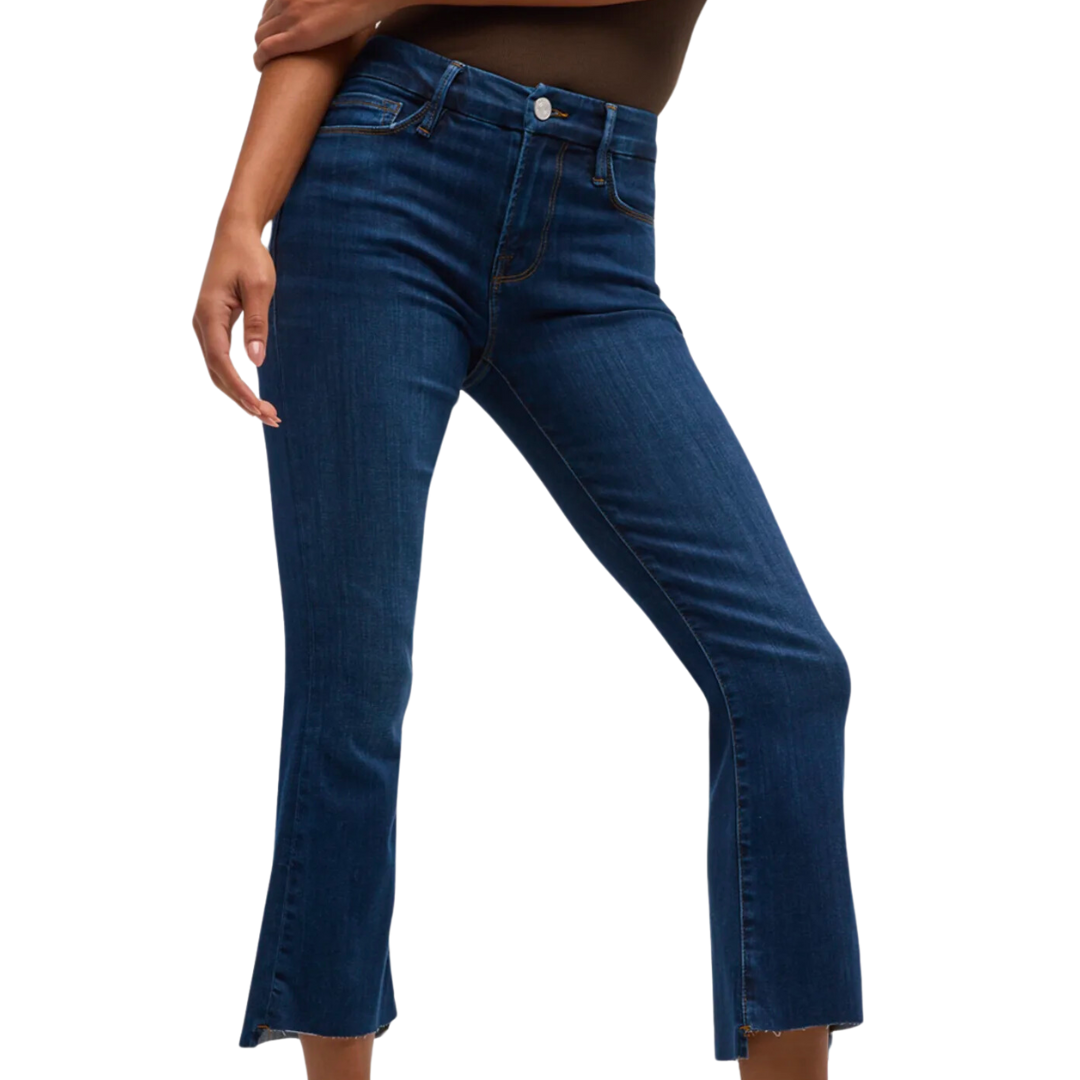 Le Crop Mini Boot Raw Stagger in Majesty