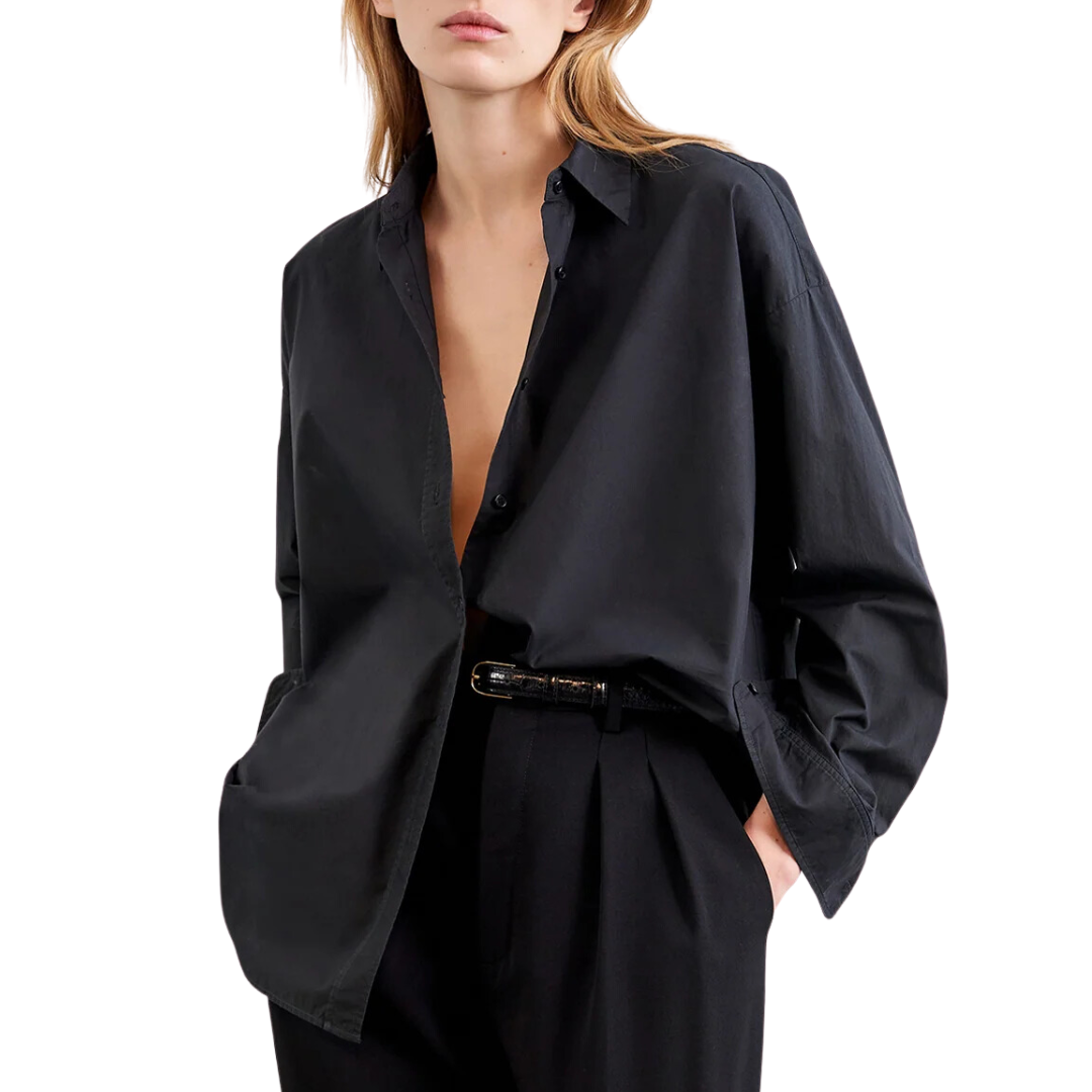 Mael Oversized Shirt in Black