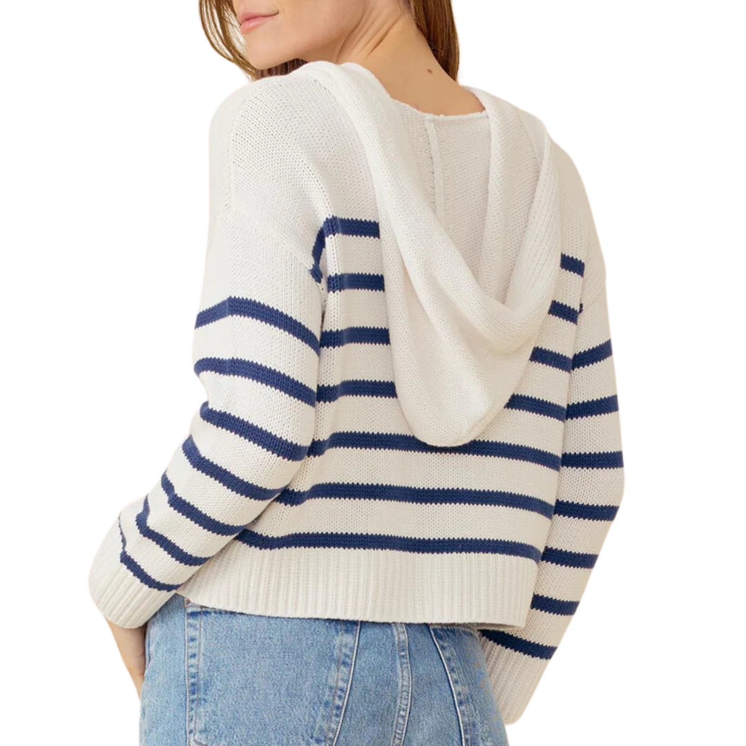 Leni Hoodie in Navy Combo